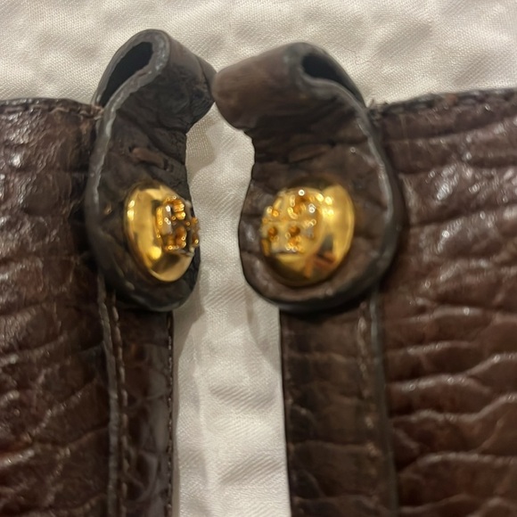 Authentic Tory Burch Dabney wedge boot- well cared for leather/hardware size 9 - Picture 8 of 10